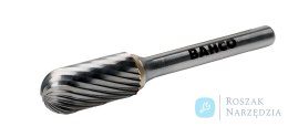 Pilnik obrotowy węglikowy walcowy zaokrąglony 9.6x19 mm, chwyt ⌀6 mm, C1020M06 BAHCO