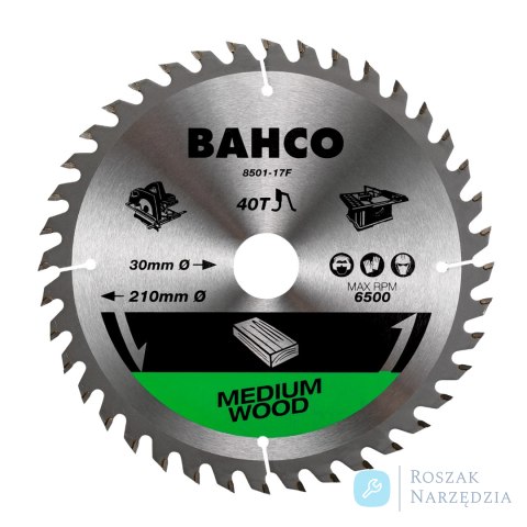 Piła tarczowa 250mm 60T 30mm otwór BAHCO Piła tarczowa 250mm 60T 30mm otwór BAHCO