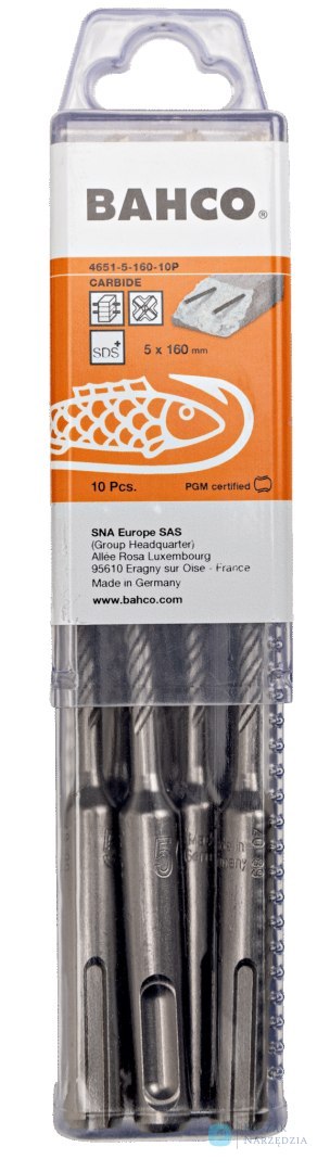 Wiertło SDS+ 14.0mm x 450mm do betonu zbrojonego BAHCO