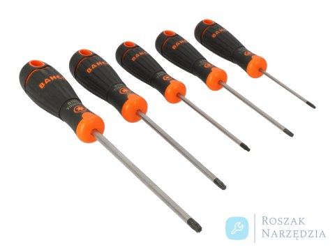 Wkrętaki BahcoFit TORX, zestaw 5 sztuk BAHCO Wkrętaki BahcoFit TORX, zestaw 5 sztuk BAHCO