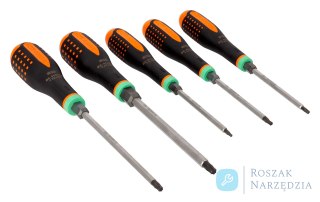 Zestaw wkrętaków przelotowych ERGO™ do śrub TORX® z 6-kątnym trzpieniem, 5 sztuk BAHCO