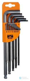 Zestaw kluczy trzpieniowych z kulką, czernionych do śrub imbusowych, calowych 0.05-3/8 in BAHCO