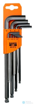 Klucze imbusowe wydłużone z kulką metryczne 9 szt. w zestawie 1.5-10 mm BAHCO