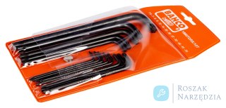 Zestaw 13 kluczy trzpieniowych TORX 6, 7, 8, 9, 10, 15, 20, 25, 27, 30, 40, 45, 50 BAHCO