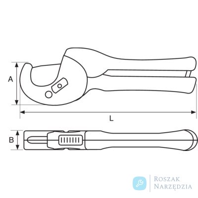 Obcinak do rur plastikowych 63 mm 411-63 BAHCO