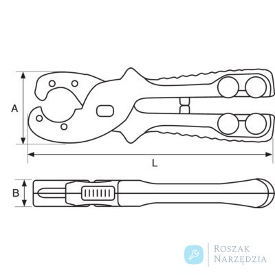 Nożyczki do cięcia rur wielowarstwowych 28 mm BAHCO