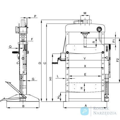 Prasa hydrauliczna 20 TON BAHCO