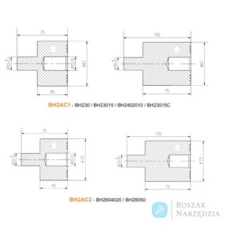 Adapter pneumatyczny 67mm do podnośników BH23015C, BH2402010, BH23015 BAHCO