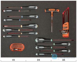 Zestaw wkrętaków, bitów i nasadek, 54 el. BAHCO