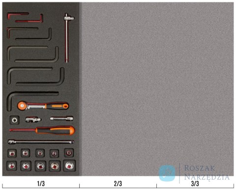 Zestaw nasadek 1/4" 26 szt. BAHCO