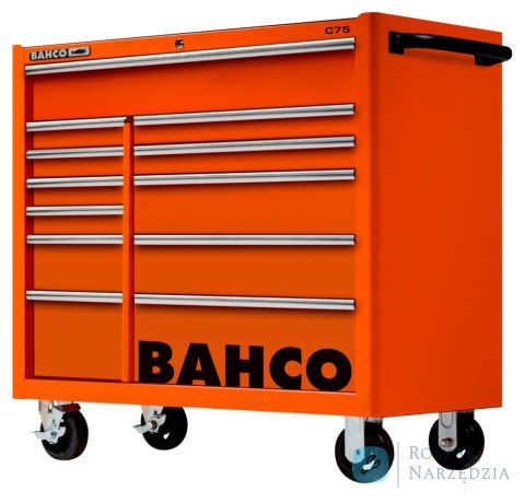 Wózek narzędziowy C75 XL, 12 szuflad, 986x501x1100 mm, 1475KXL12 (pomarańczowy) BAHCO