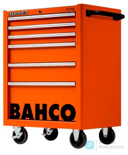 Wózek narzędziowy C75, 6 szuflad, 956x501x763 mm, 1475K6 (pomarańczowy) BAHCO