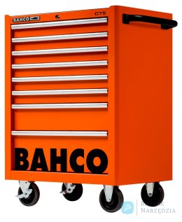 Wózek narzędziowy C75, 8 szuflad, 956x501x763 mm, 1475K8 (pomarańczowy) BAHCO