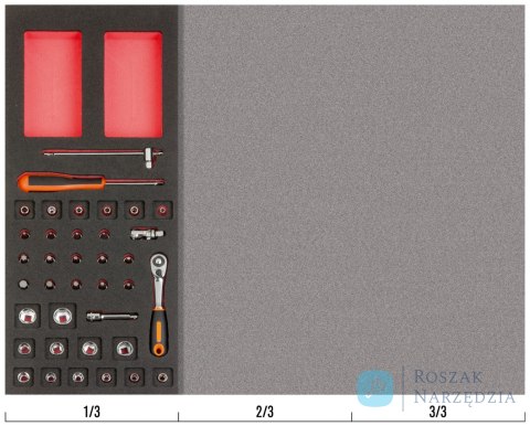 Zestaw nasadek 1/4" - 37 elementów BAHCO