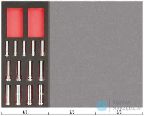 Wkład narzędziowy nasadki 3/8" i 1/2" - 13 elementów BAHCO