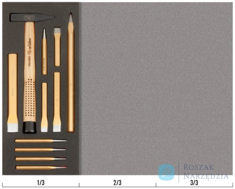 Wkład narzędziowy do pobijania - 11 el. BAHCO