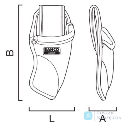 Kabura na nóż składany 105x35 mm BAHCO