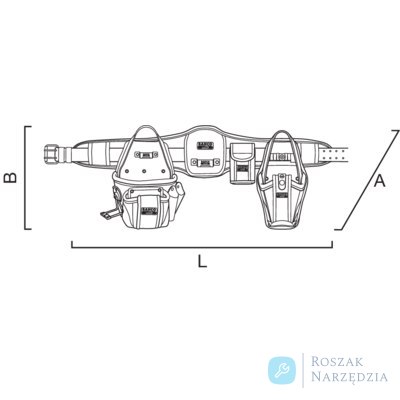 Pas narzędziowy do zadań specjalnych 900 mm BAHCO