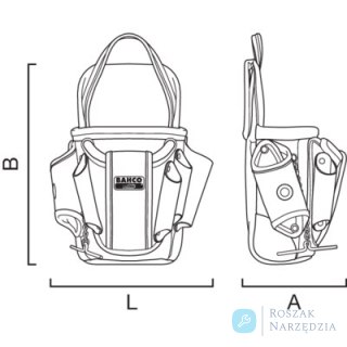 Torba elektryka 260x120x345mm BAHCO