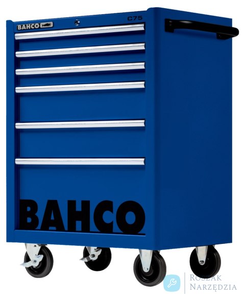 Wózek narzędziowy C75, 6 szuflad, 956x501x763 mm, 1475K6BLUE (niebieski) BAHCO