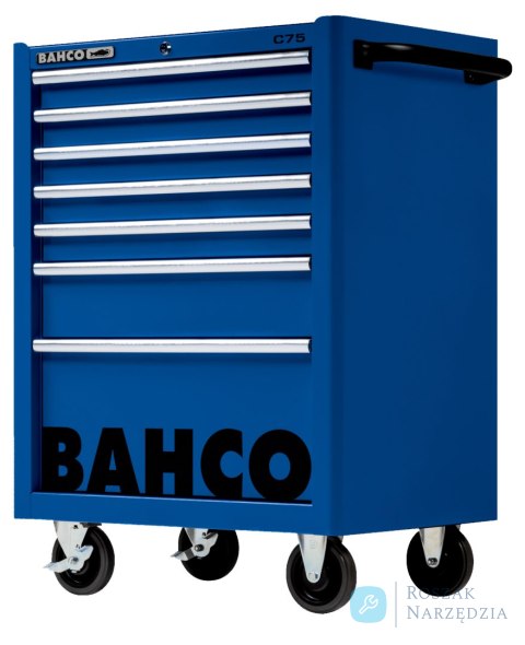 Wózek narzędziowy C75, 7 szuflad, 956x501x763 mm, 1475K7BLUE (niebieski) BAHCO