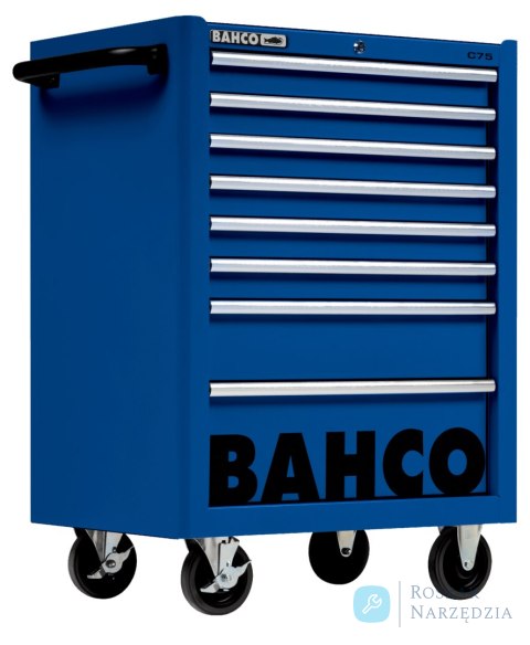 Wózek narzędziowy C75, 8 szuflad, 956x501x763 mm, 1475K8BLUE (niebieski) BAHCO