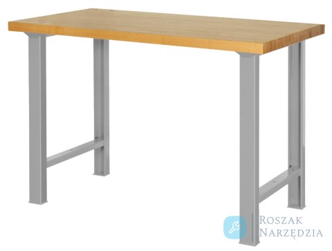Stół warsztatowy z drewnianym blatem 1500x750x1030 mm (szary) BAHCO