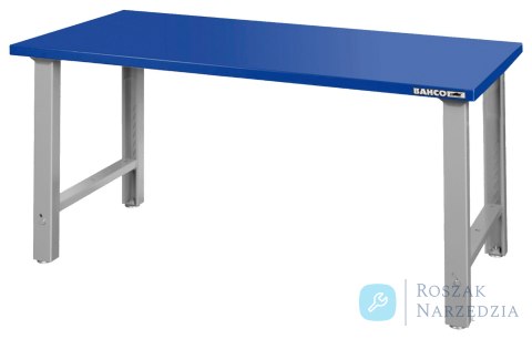 Stół warsztatowy 1800 mm blat stalowy niebieski BAHCO Stół warsztatowy 1800 mm blat stalowy niebieski BAHCO