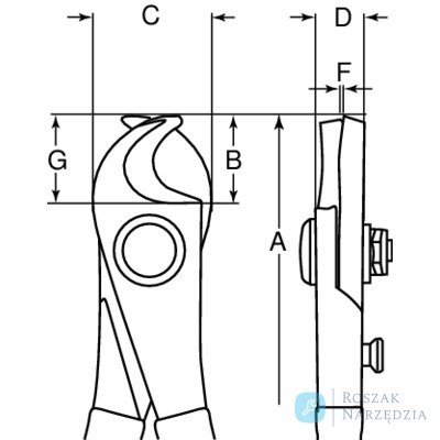 Ucinaczki izolowane 170 mm otwarcie do 15 mm BAHCO