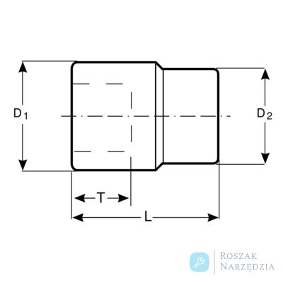 Nasadka izolowana 1/2" 12-kątna 14 mm BAHCO