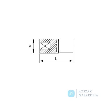 Adapter 1/2" - 3/4" nieiskrzący CU-BE BAHCO