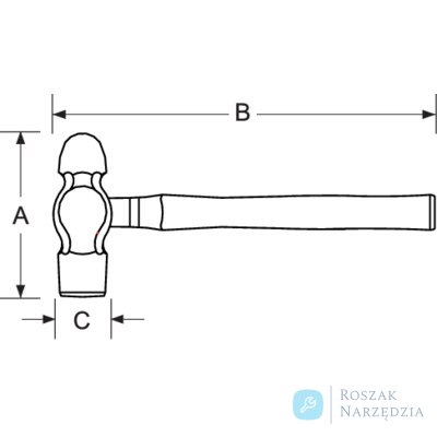 Młotek kulisty nieiskrzący AL-BR 340g BAHCO