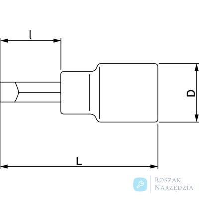 Nasadka 1/2" płaska nieiskrząca AL-BR 16mm BAHCO