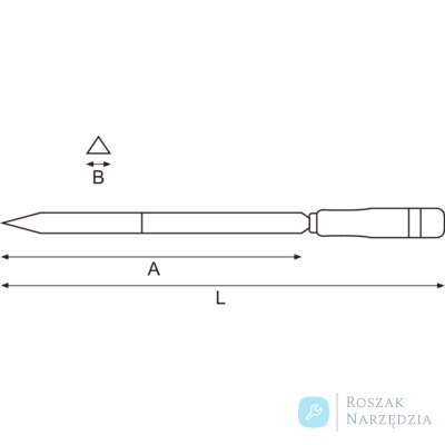 Skrobak trój-kwadratowy z uchwytem bukowym 300 mm BAHCO