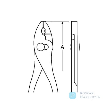 Szczypce z połączeniem przesuwnym AL-BR 200 mm BAHCO