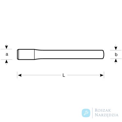 Dłuto płaskie, nieiskrzące CU-BE 24x250 mm BAHCO