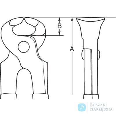 Obcęgi ciesielskie nieiskrzące AL-BR 200 mm BAHCO