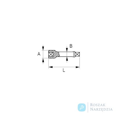 Przedłużka nieiskrząca CU-BE 1/2" 250 mm BAHCO