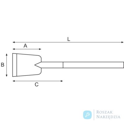 Skrobak nieiskrzący 100x225 mm z bukowym trzonkiem BAHCO