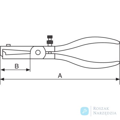 Szczypce do zdejmowania izolacji 160 mm nieiskrzące CU-BE BAHCO