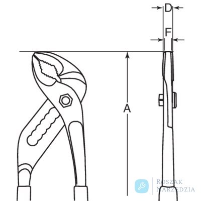 Szczypce nastawne nieiskrzące 255 mm BAHCO