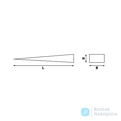 Klin nieiskrzący AL-BR 180x32x13 mm BAHCO