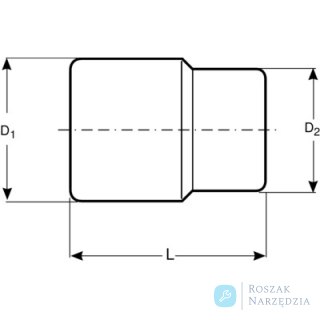 Nasadka 1/2" 6-kątna 10 mm ze stali nierdzewnej BAHCO