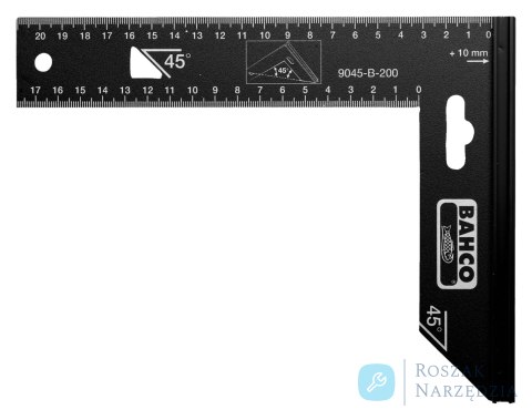 Kątownik 200 mm - kąt prosty i 45° BAHCO