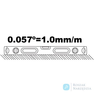 Poziomica 2000 mm Precyzja 1,0 mm/m BAHCO