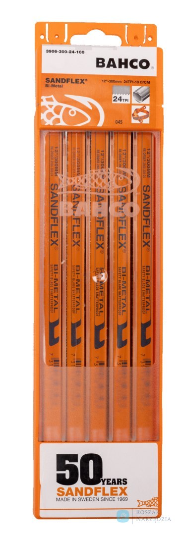 Brzeszczot bimetaliczny Sandflex 250 mm 32 Z/Cal, 5 szt. BAHCO