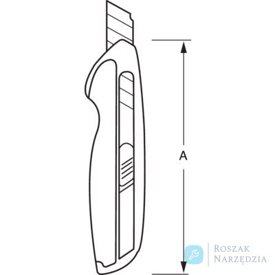 Nóż z odłamywanym ostrzem 160 mm BAHCO