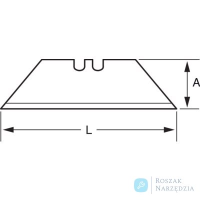 Ostrza trapezowe zapasowe 60 mm 5 sztuk BAHCO