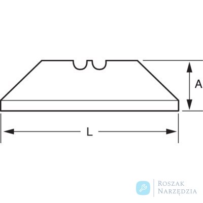 Ostrza noża bezpieczne w użyciu, 19x55.5 mm, 5 szt. BAHCO