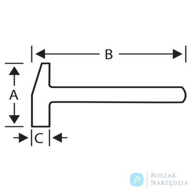 Młotek stolarski z włókna szklanego - 100 g BAHCO